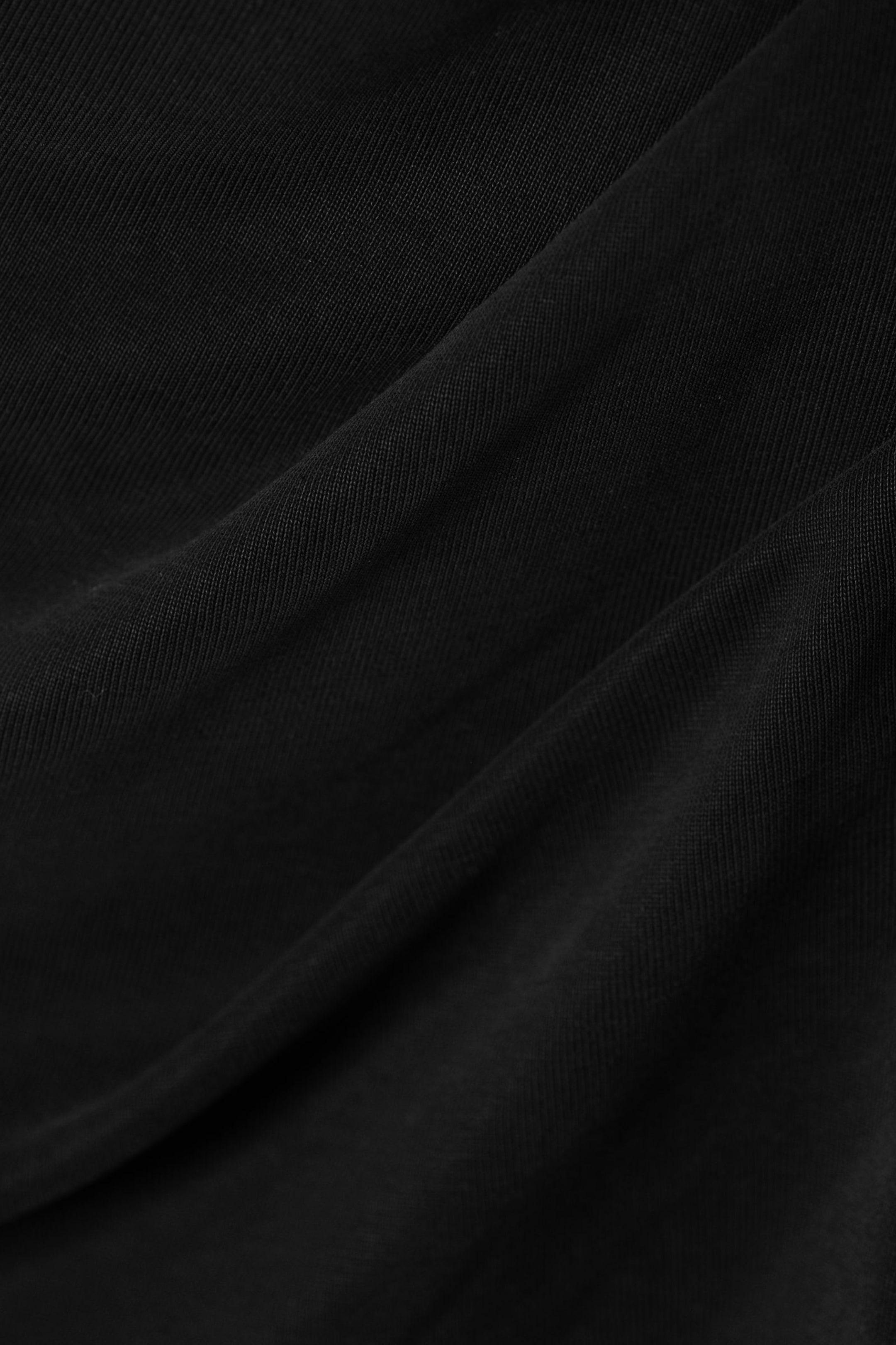 Schwarz - Drapiertes Maxikleid aus Cupro - 2