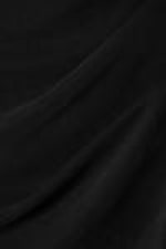Black - Cupro Maxi Drape Dress - 1