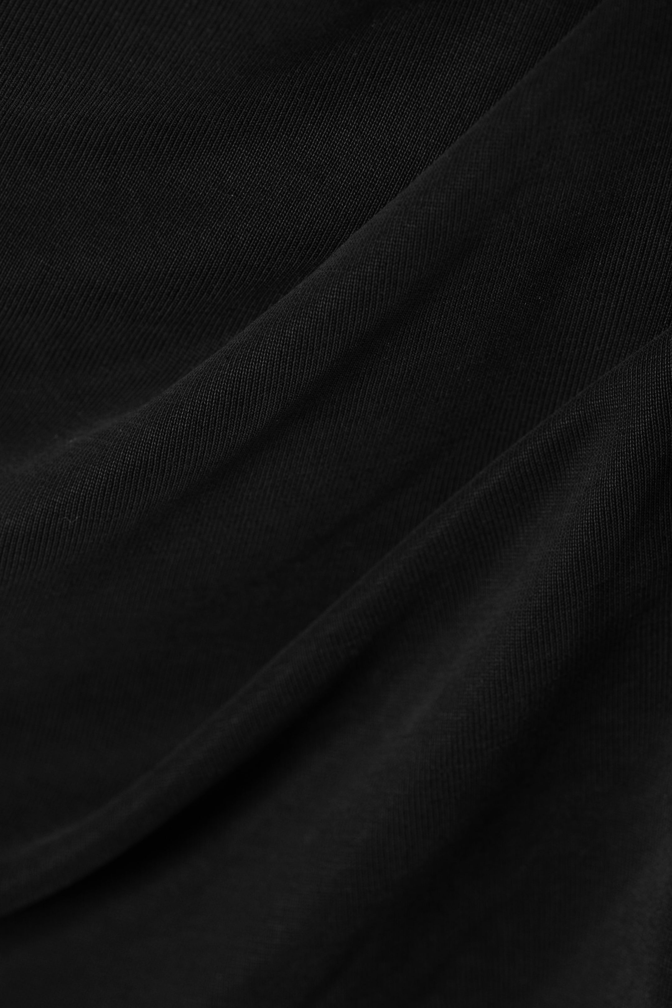 Black - Cupro Maxi Drape Dress - 1