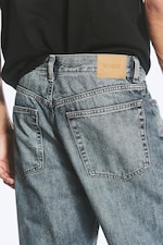 Second Blue - Bleu - Jean droit et ample taille mi-haute Galaxy - 3