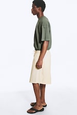 Light Beige - Linen-Blend Shorts - 2