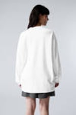 Weiß - Oversized-Longsleeve - 2