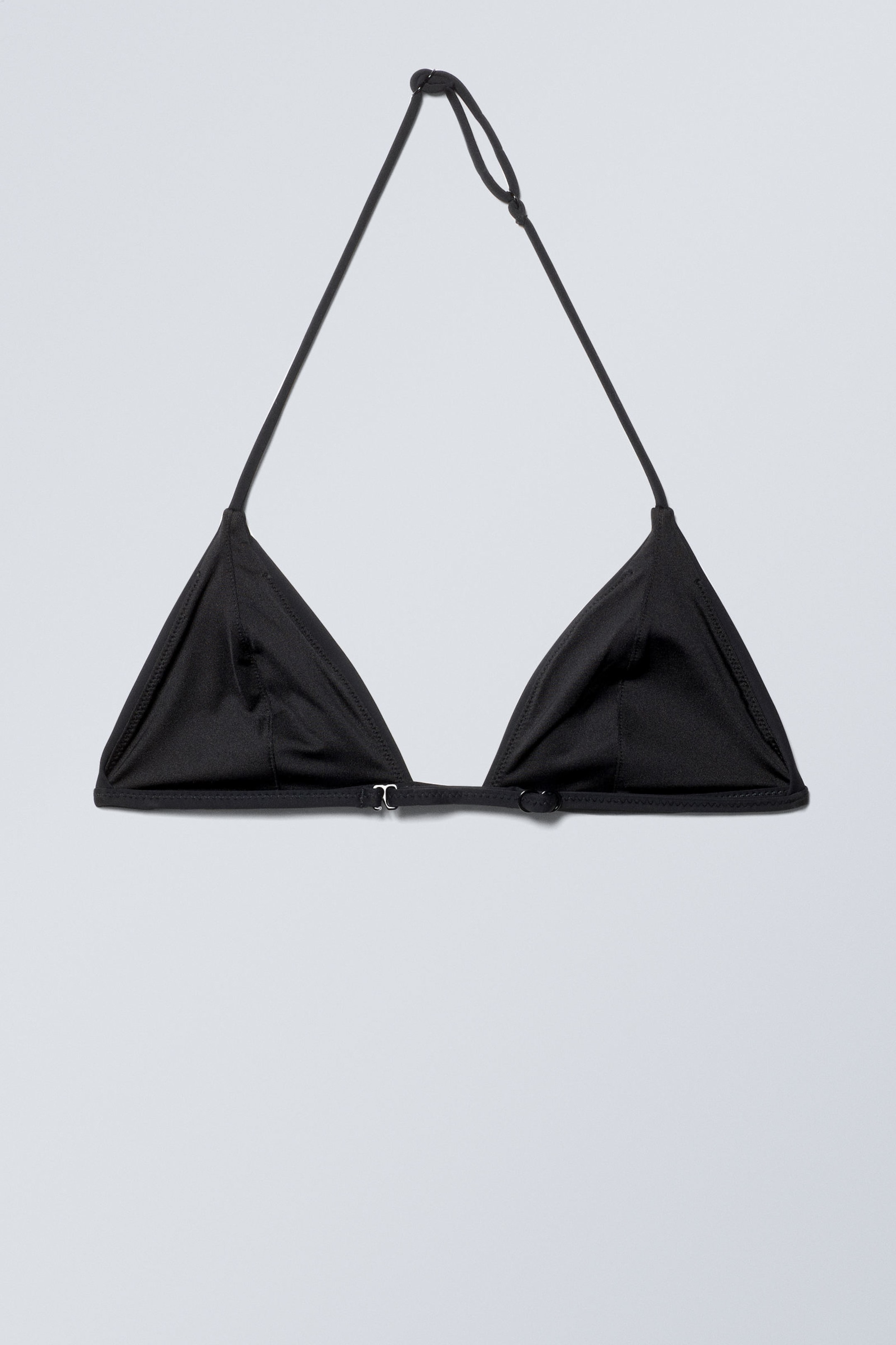 Black - Scuba Mini Triangle Bikini Top - 2