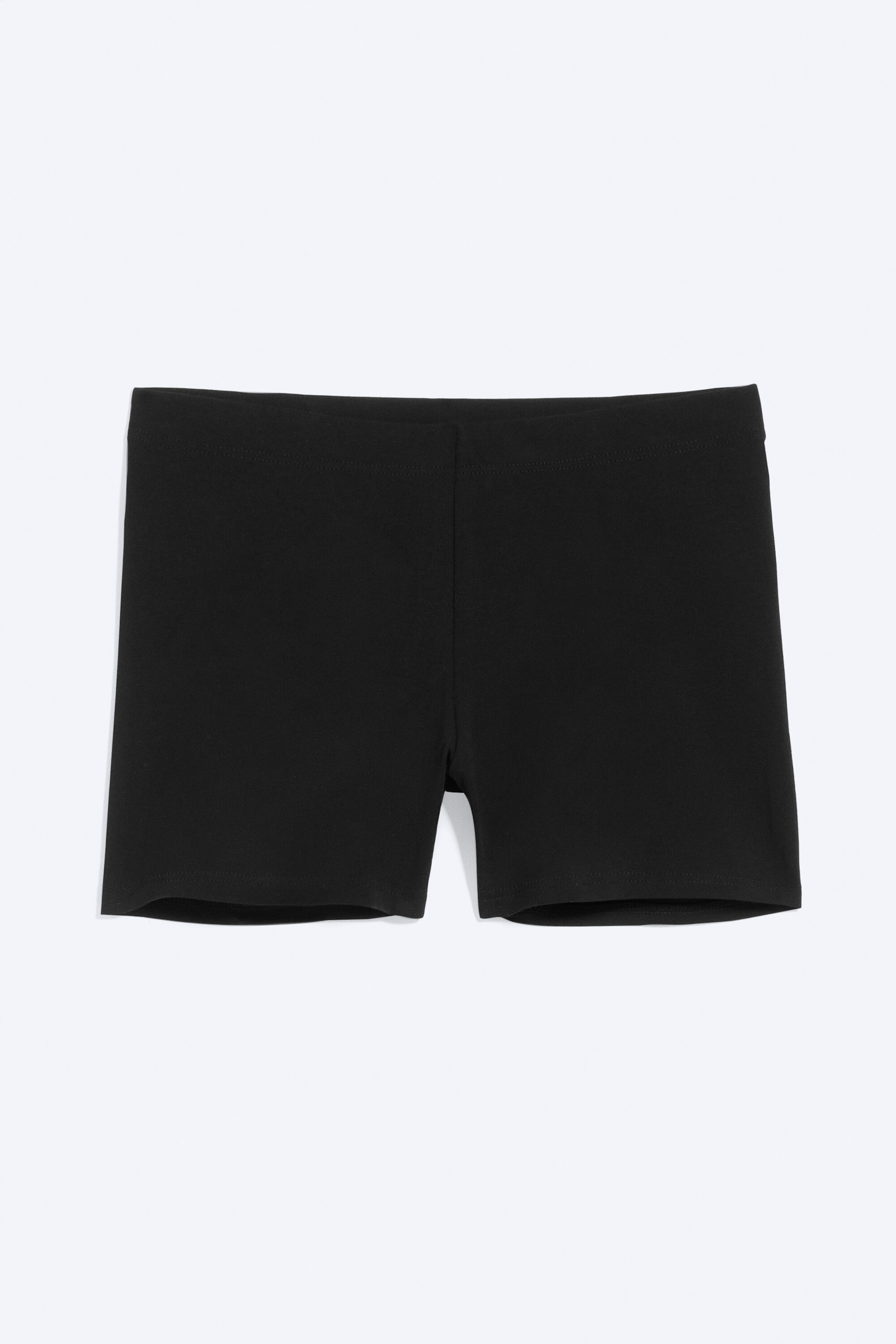 Svart - Lågmidjade hotpants i jersey - 3