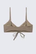Dusty Mole - Ruched Triangle Bikini Top - 4