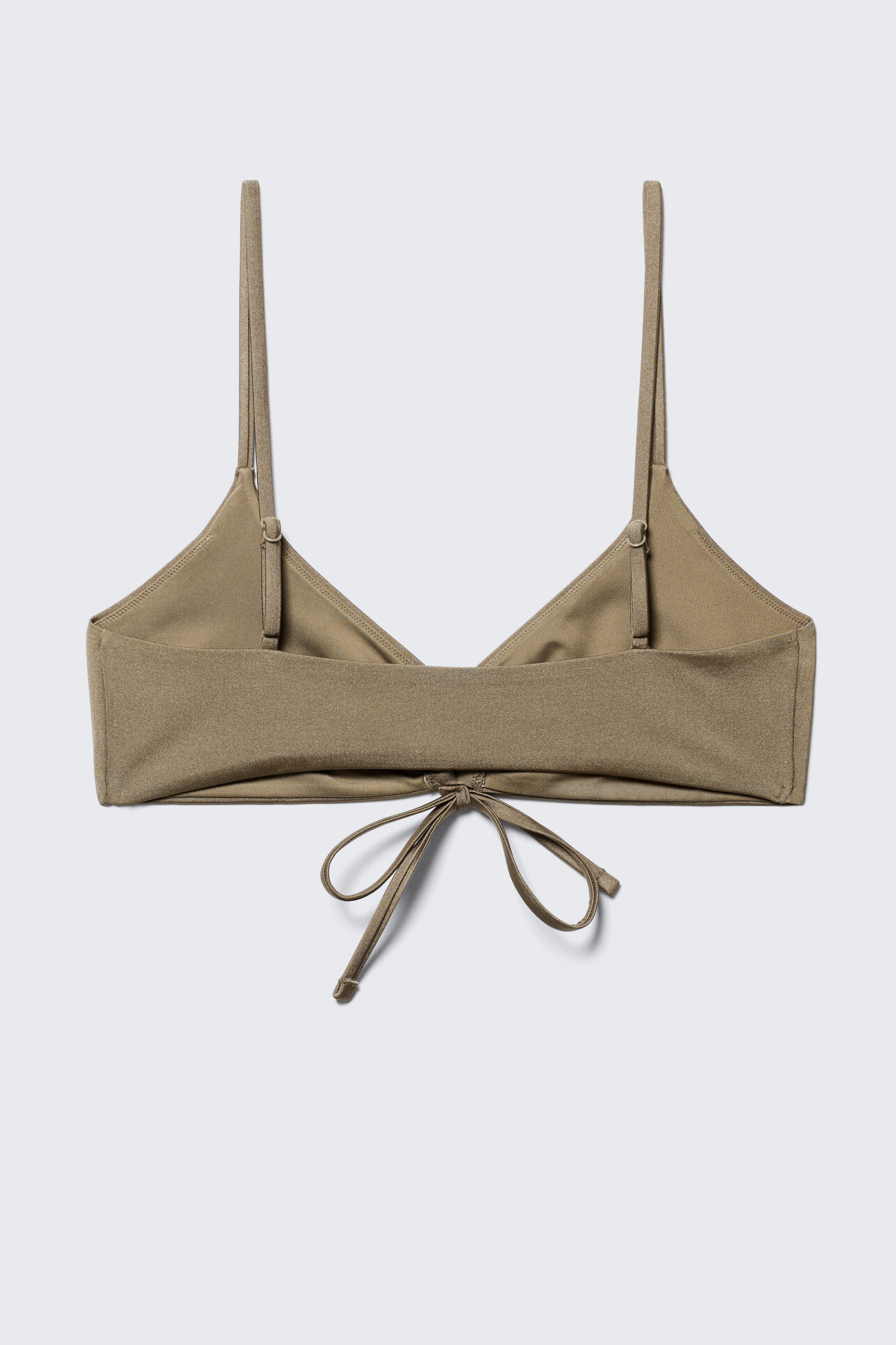 Dusty Mole - Ruched Triangle Bikini Top - 4