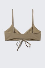 Dusty Mole - Ruched Triangle Bikini Top - 4