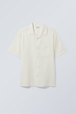 Dusty White - Relaxed Resort Short Sleeve Shirt - 0