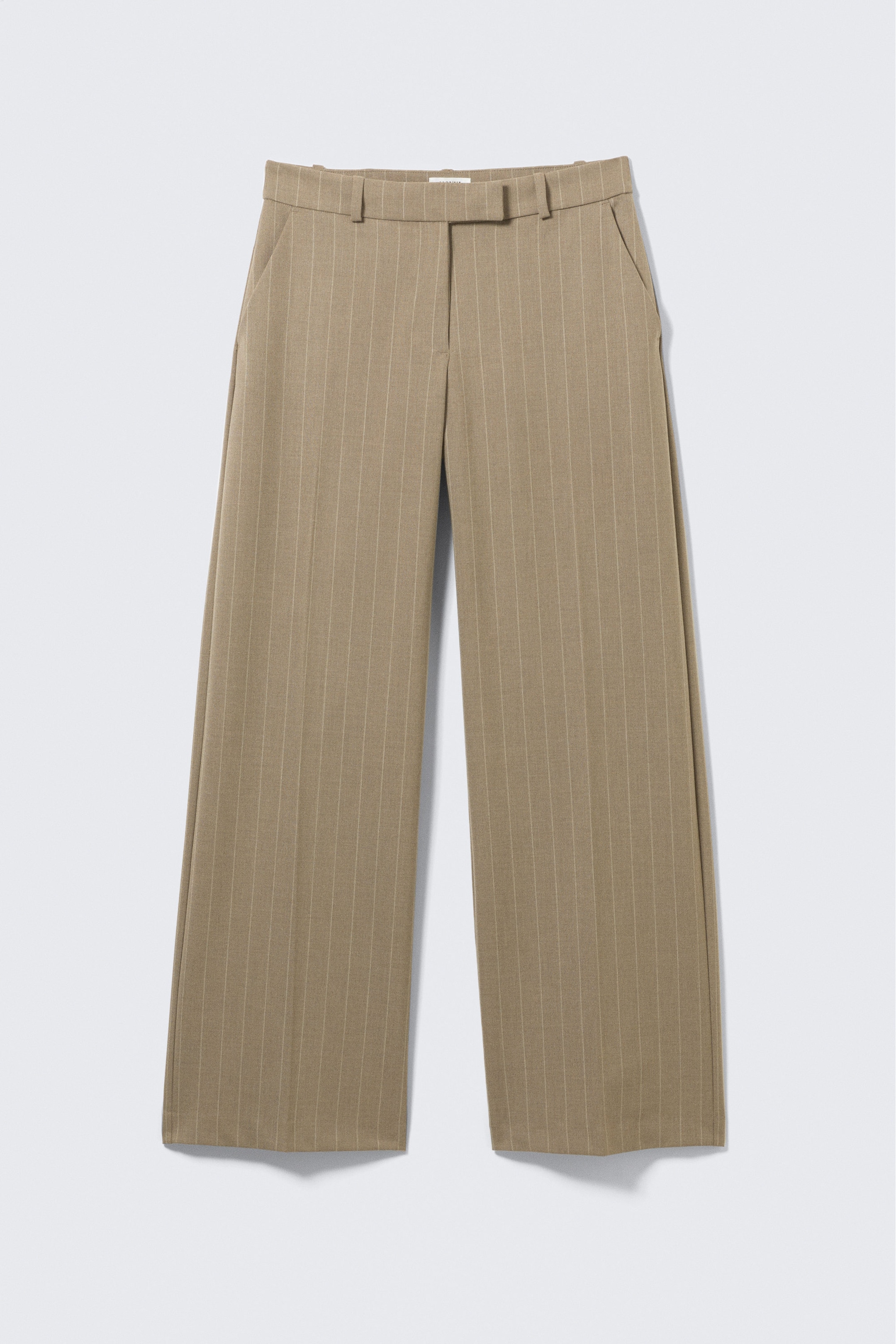 Pinstriped Mole - Low Rise Suiting Trousers - 4