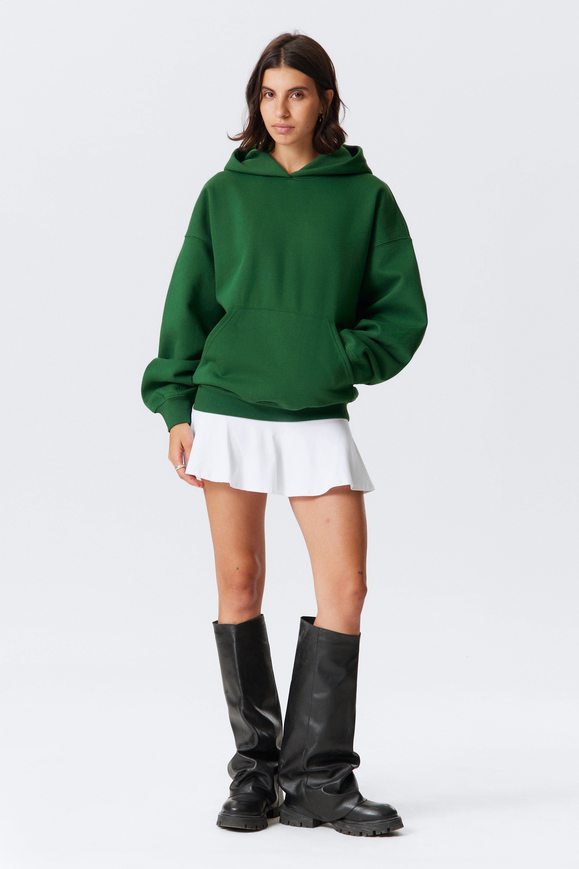 Dark Green - Oversized Heavyweight Hoodie - 2