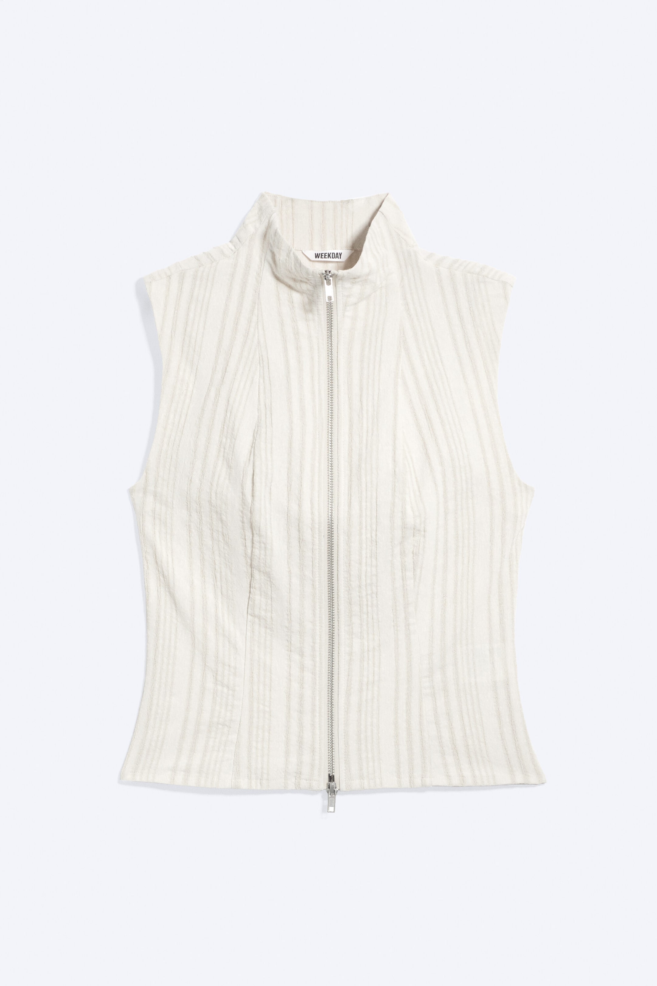 Light Mole - Sleeveless High‑Neck Zip Top - 4
