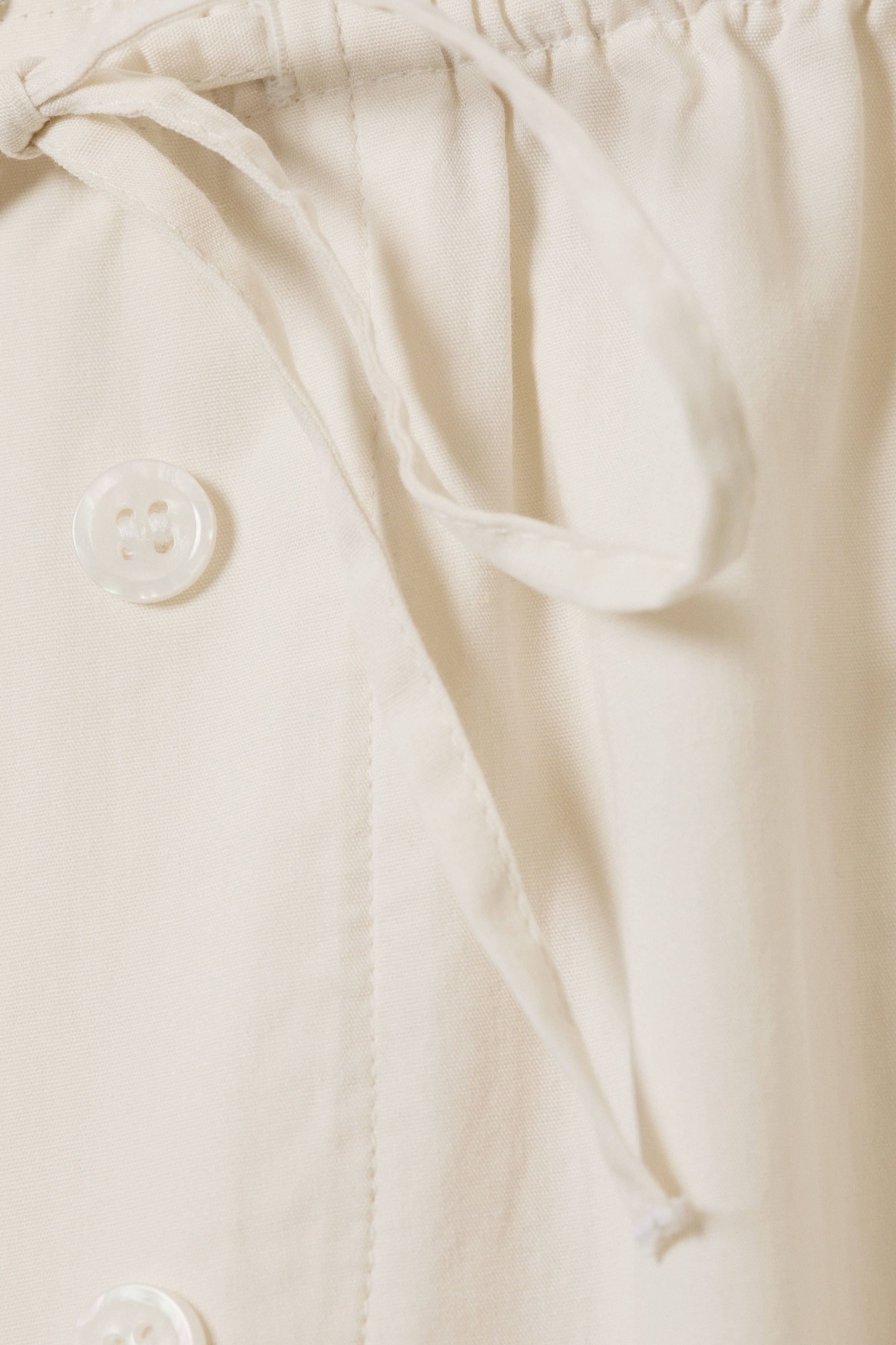 Off-white - Low Rise Ruched Drawstring Trousers - 2