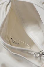 Weiß - Schultertasche mit Kordelzug - 3