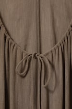 Bruin - Zwierige maxi-jurk - 2