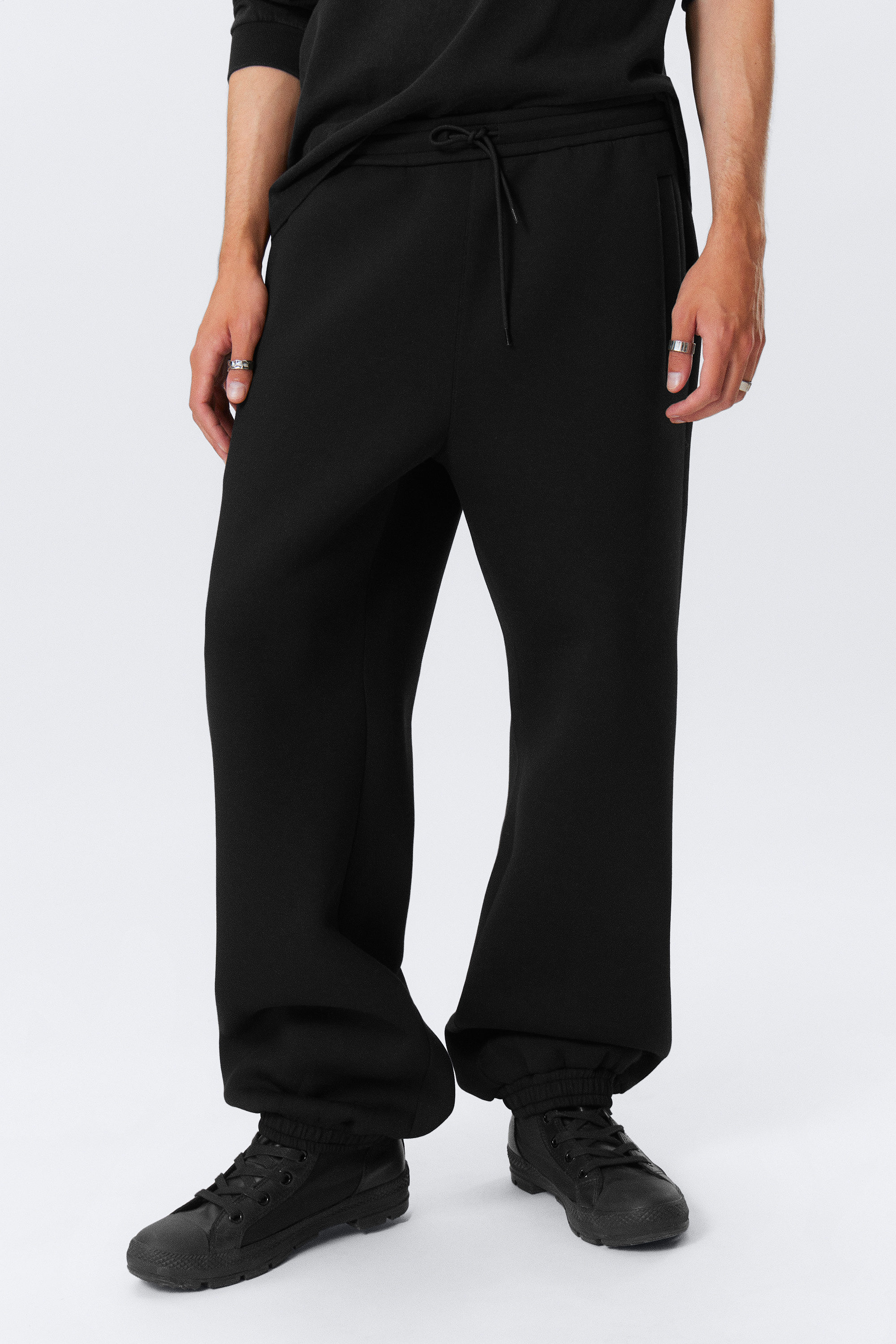 Schwarz - Simon – Jogginghose aus Scuba-Stoff - 2