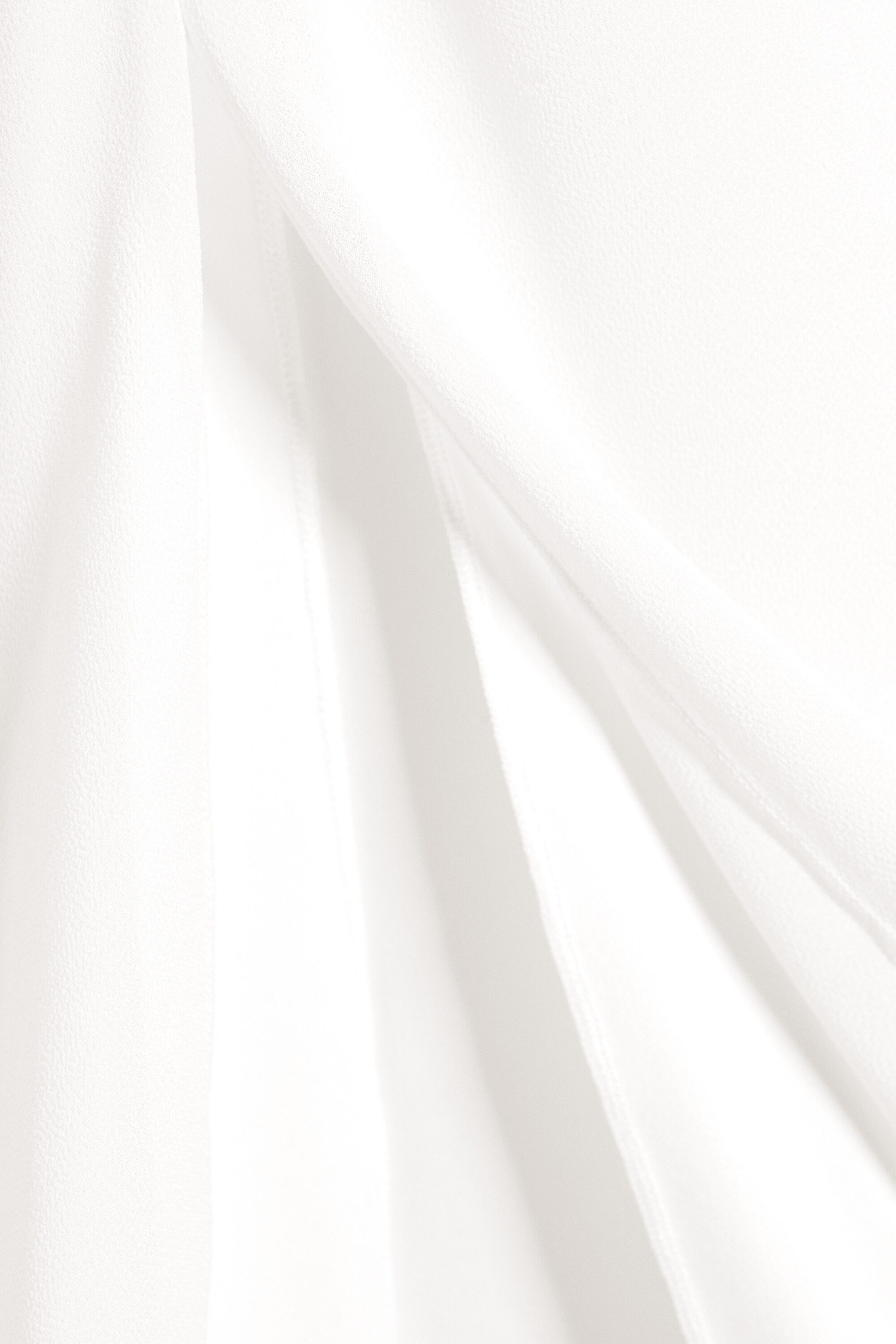 White - Low Rise Midi Skirt - 5