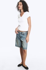 Vit - Slim Fit Deep V-Neck T-Shirt - 1