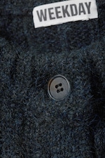 Navy Blue - Loose Knitted Cardigan - 1