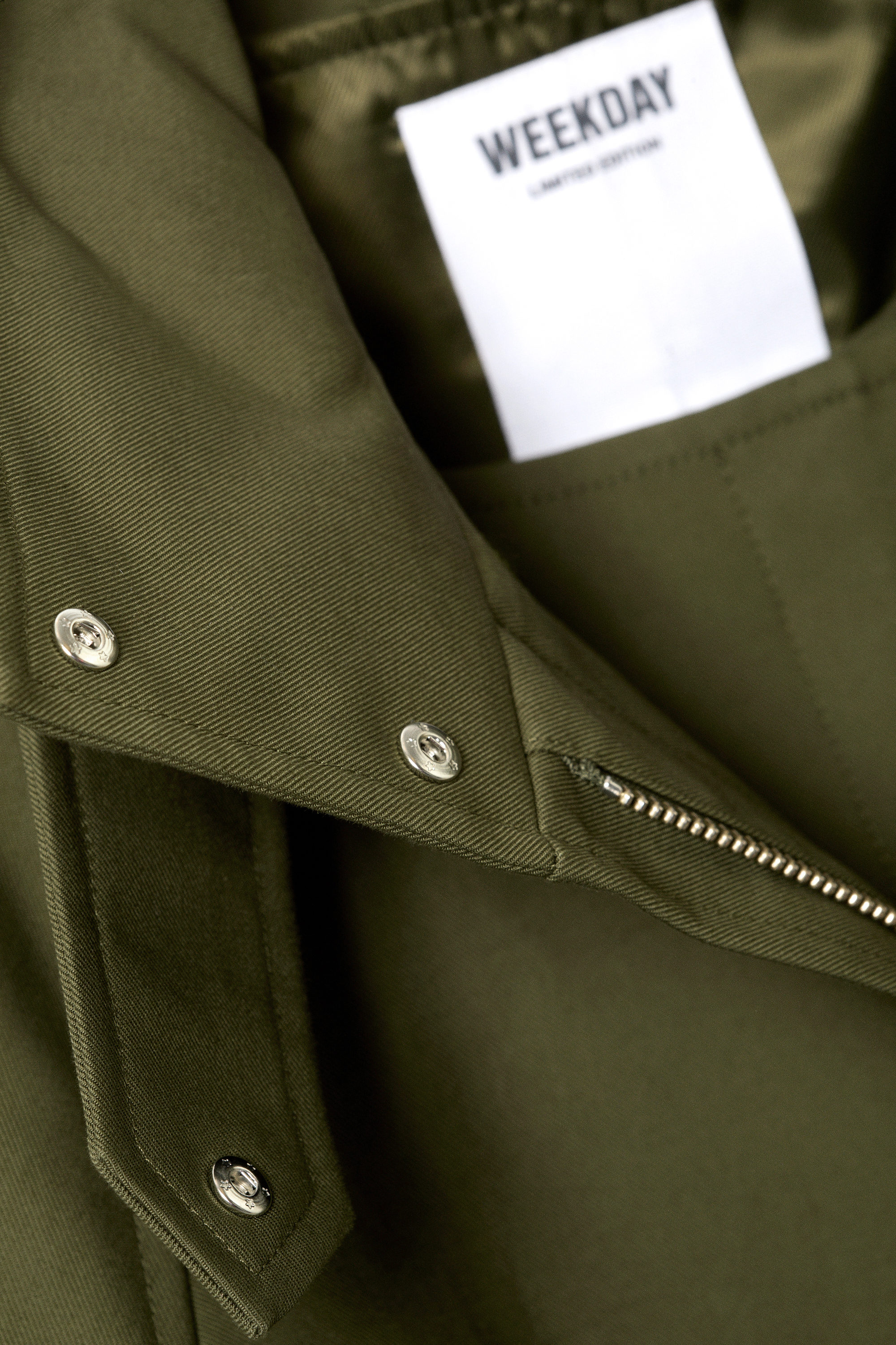 Khaki Green - Layered Technical Trench Coat - 8