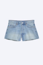 Kimberley Blue - Hellblau - Gravity Short Mid Waist Loose Denim Shorts - 4