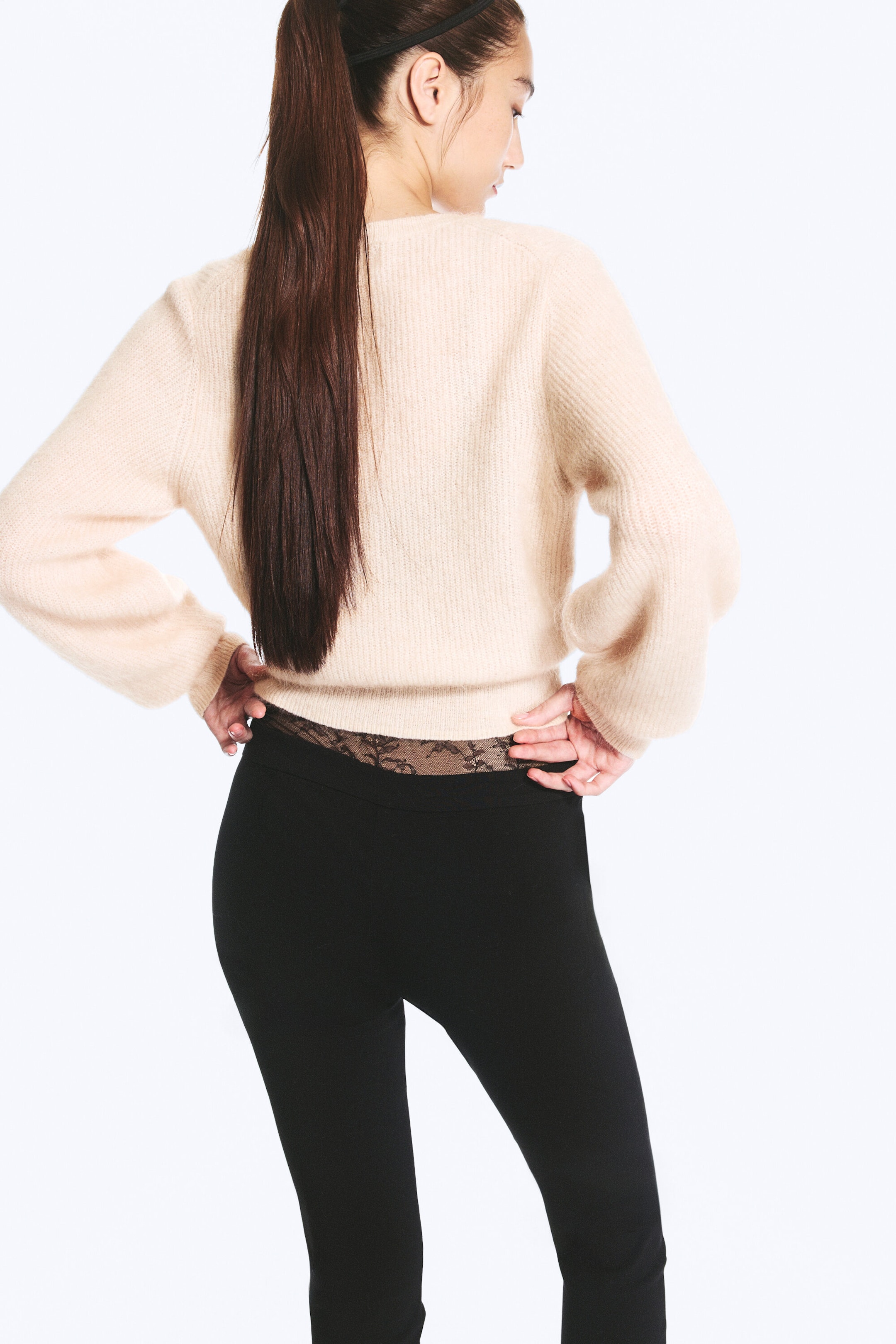 Offwhite - Strickjacke aus Mohairmischung - 3