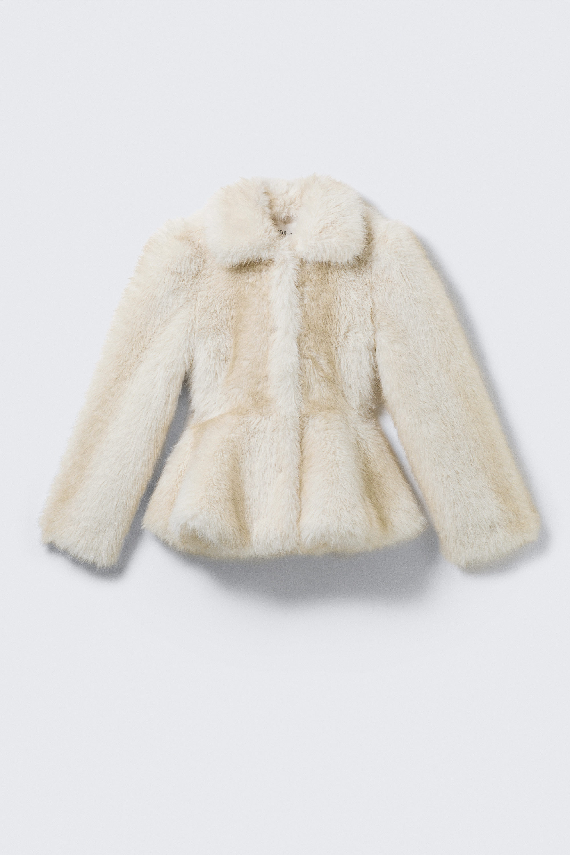 Off-white - Peplumjacka i fuskpäls - 1