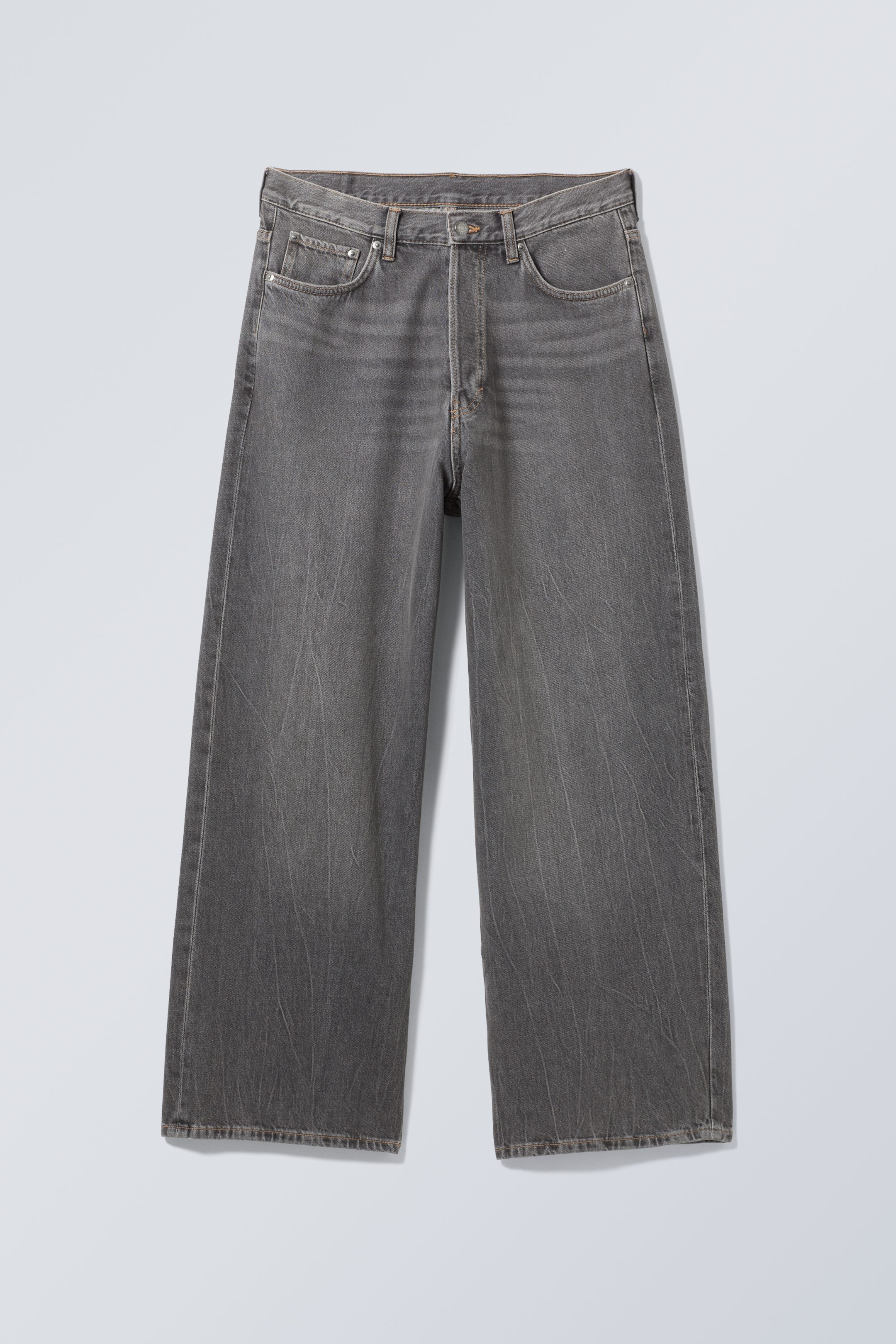 Schwarzer Donner - Astro Mid Waist Loose Baggy Unisex Jeans - 1