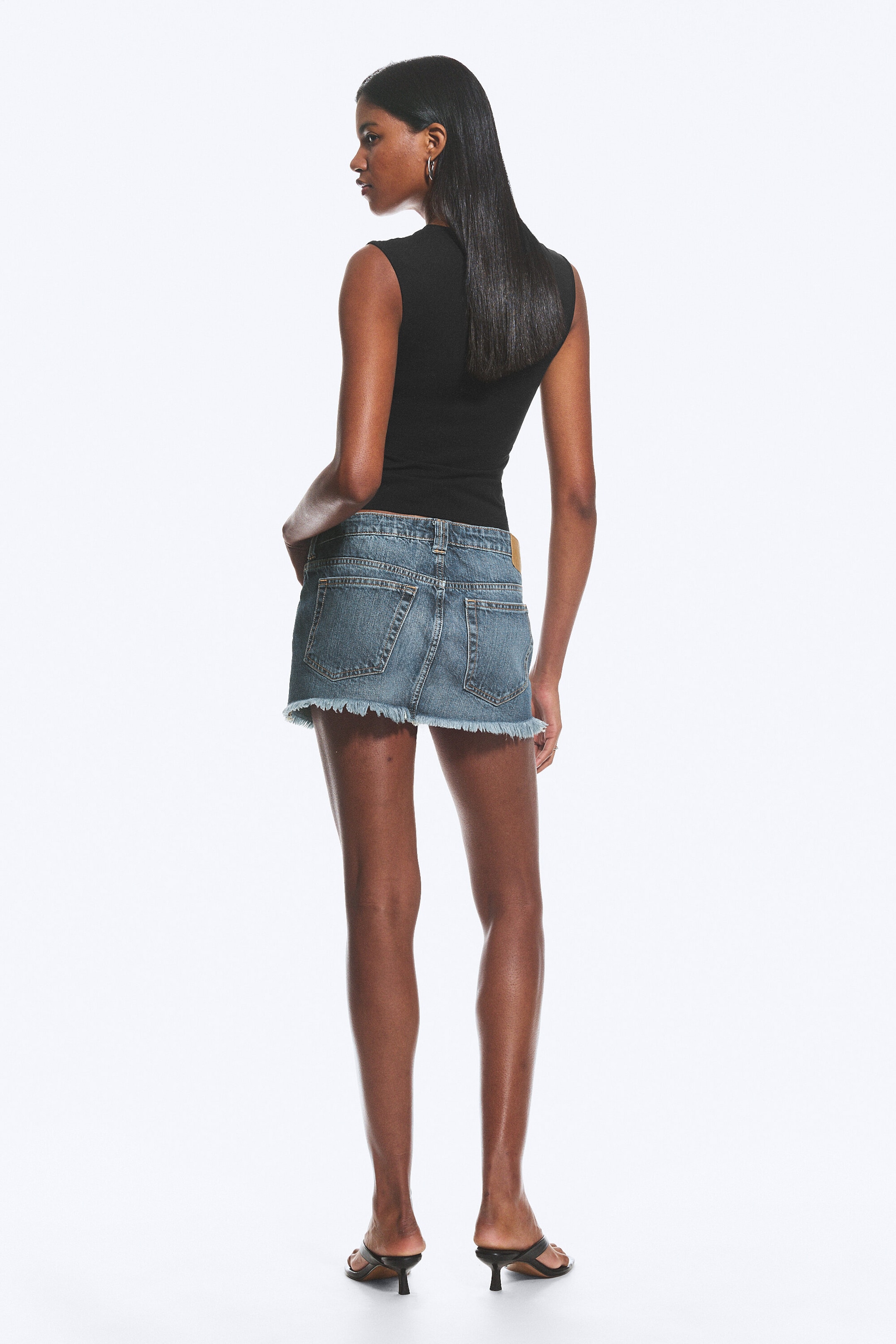 Radio Blue - Medium blue - Denim Mini Skirt - 2