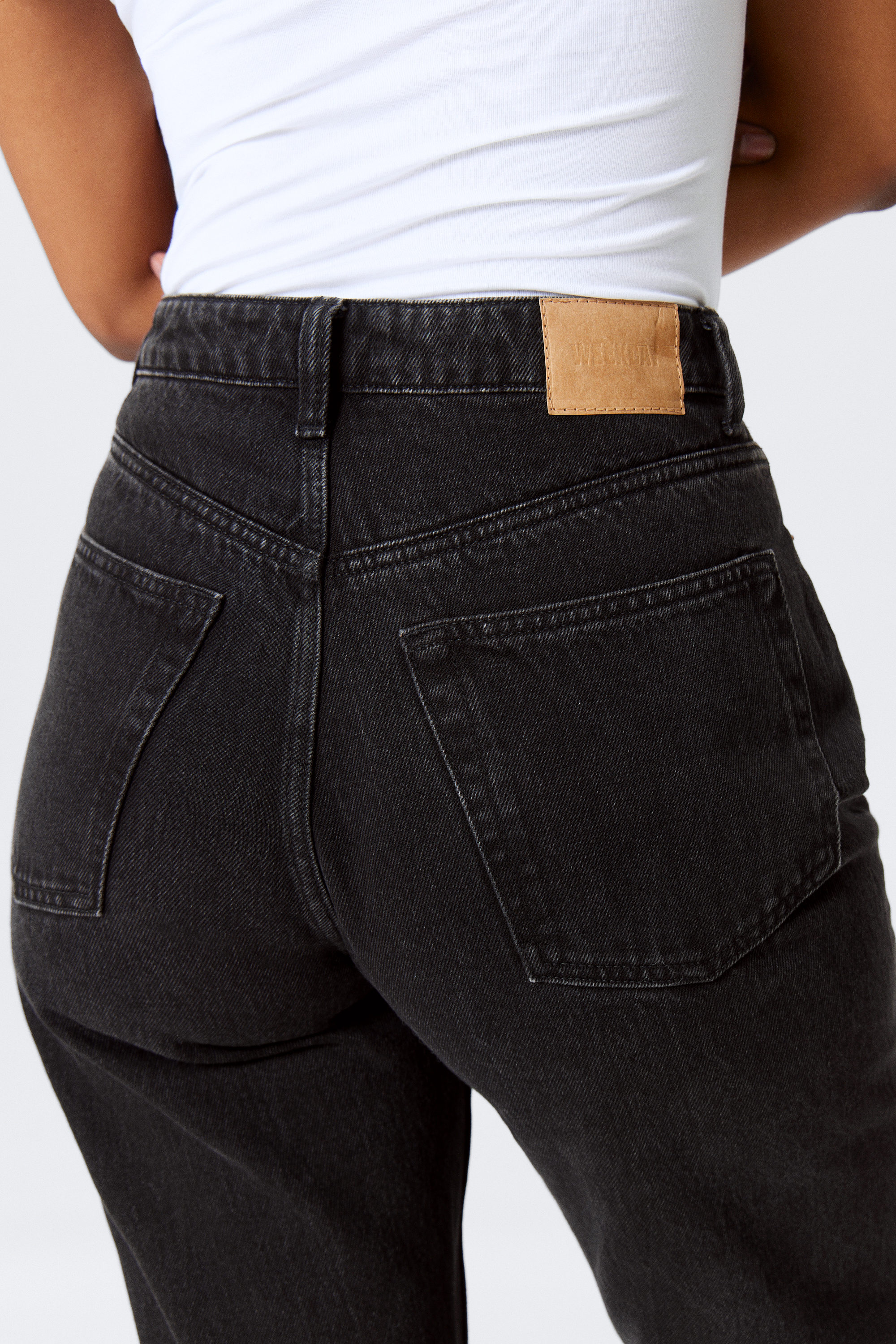Tuned Black - Black - Resolute Curve High Waisted Regular Straight Jeans - 4