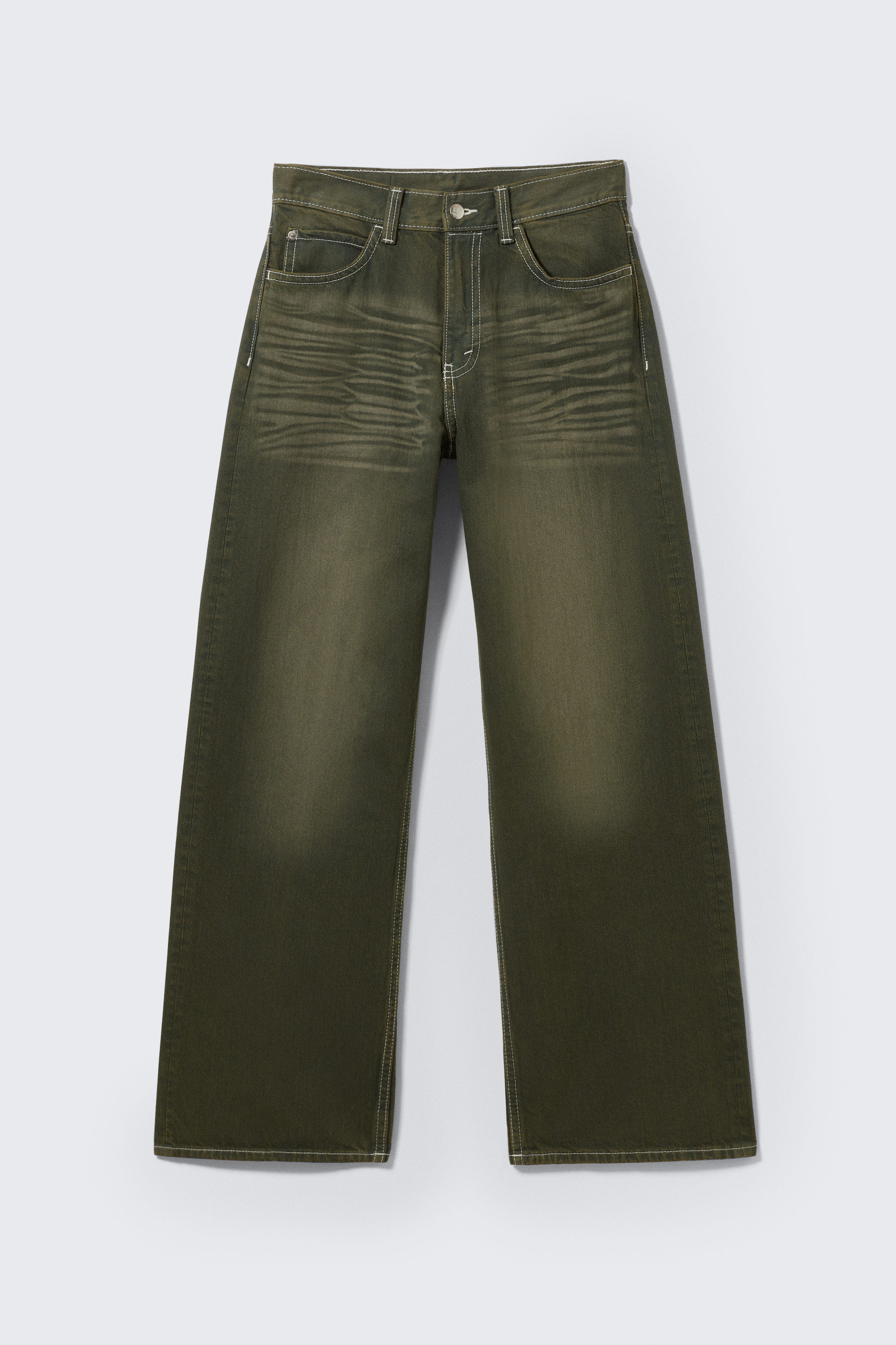 anti unisex low waist regular straight jeans - Extra Black Rinse