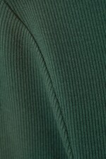 Sea Green - Close Fitted Mock Neck - 1