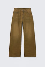 Deep Brown - Bruin - Looser jeans met normale taille en wijde pijpen - 4