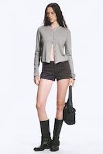 Gris délavé - Cardigan ajusté - 1