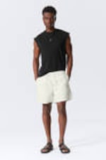 Dusty White - Regular Oxford Shorts - 0
