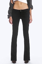 Black Top Rinse - Booty Bei Low Rise Skinny Bootcut Jeans - 1