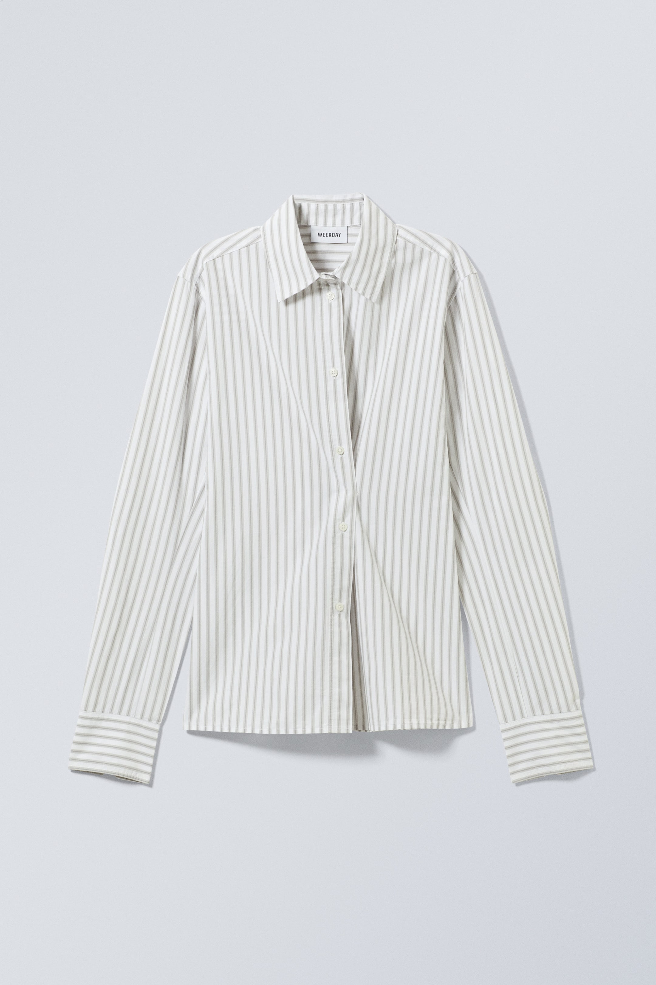 Rayures grises - Chemise ajustée June - 0