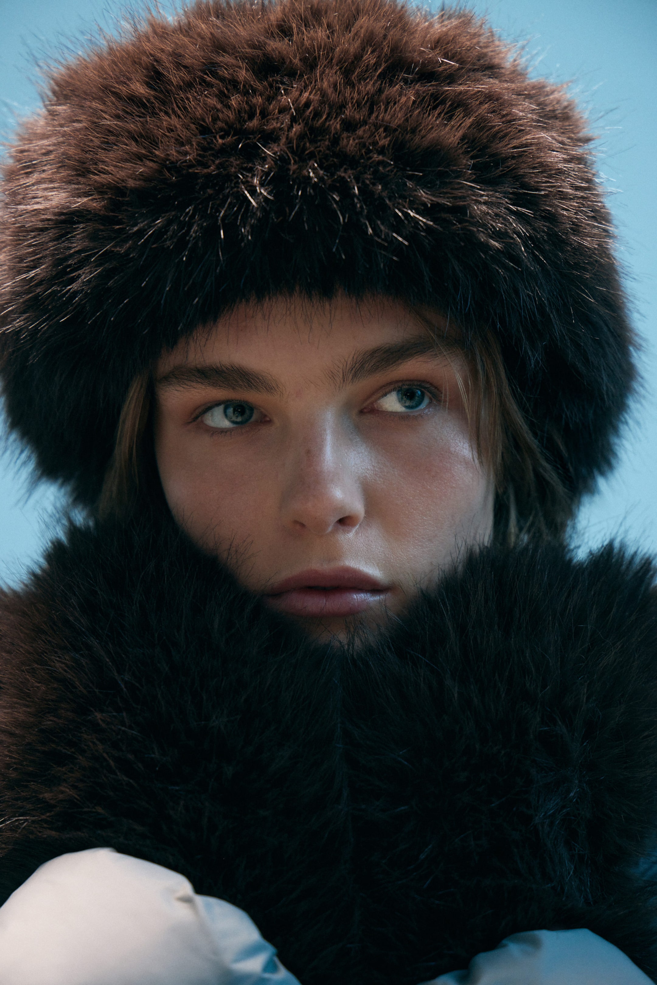 Dark Brown - Soft Faux Fur Headband - 1