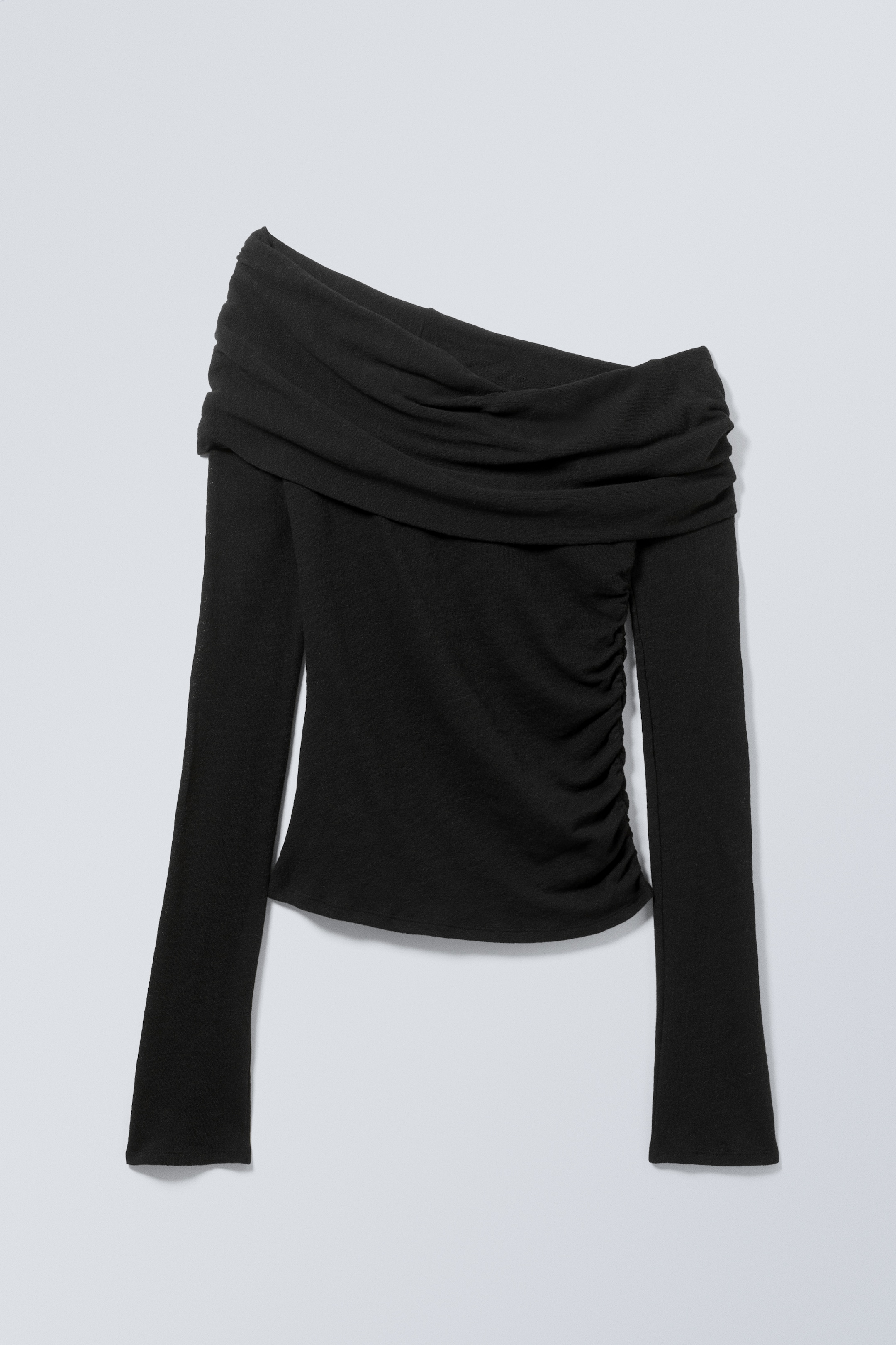 Agrandir l'image: Haut asymétrique drapé - Noir - FEMME | H&M CH 1