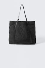 Black - Nylon Tote Bag - 0