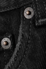 Tuned Black - Schwarz - Maia Mid Rise Denim Hot Pants - 1