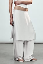 Off-white - Mid Rise Loose Studded Skirt Trousers - 1