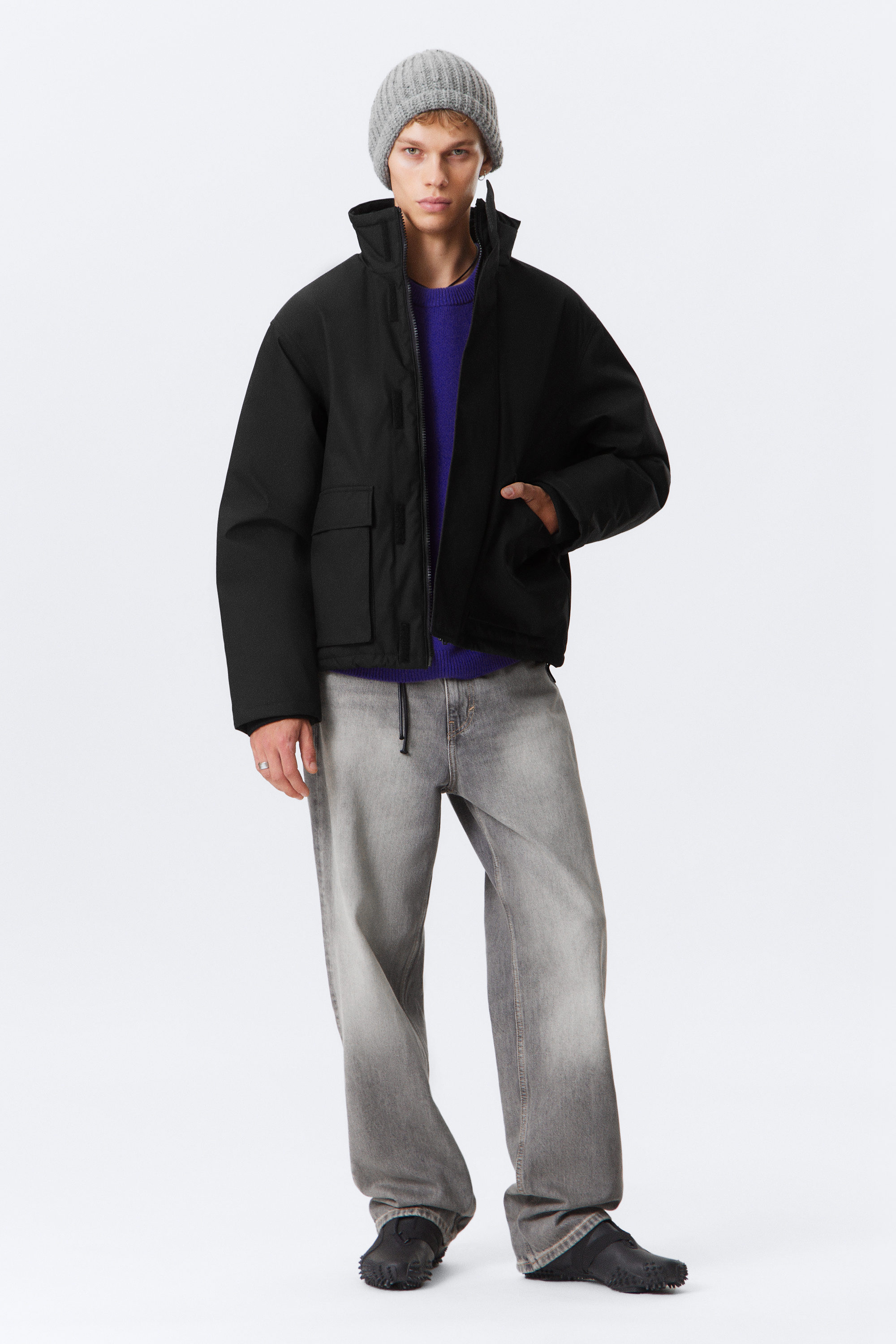 Black - RELAXED TRANSITION JACKET - 2