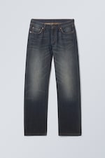 Marsh Blue - Dark Blue - Arrow Low Rise Regular Straight Jeans - 0