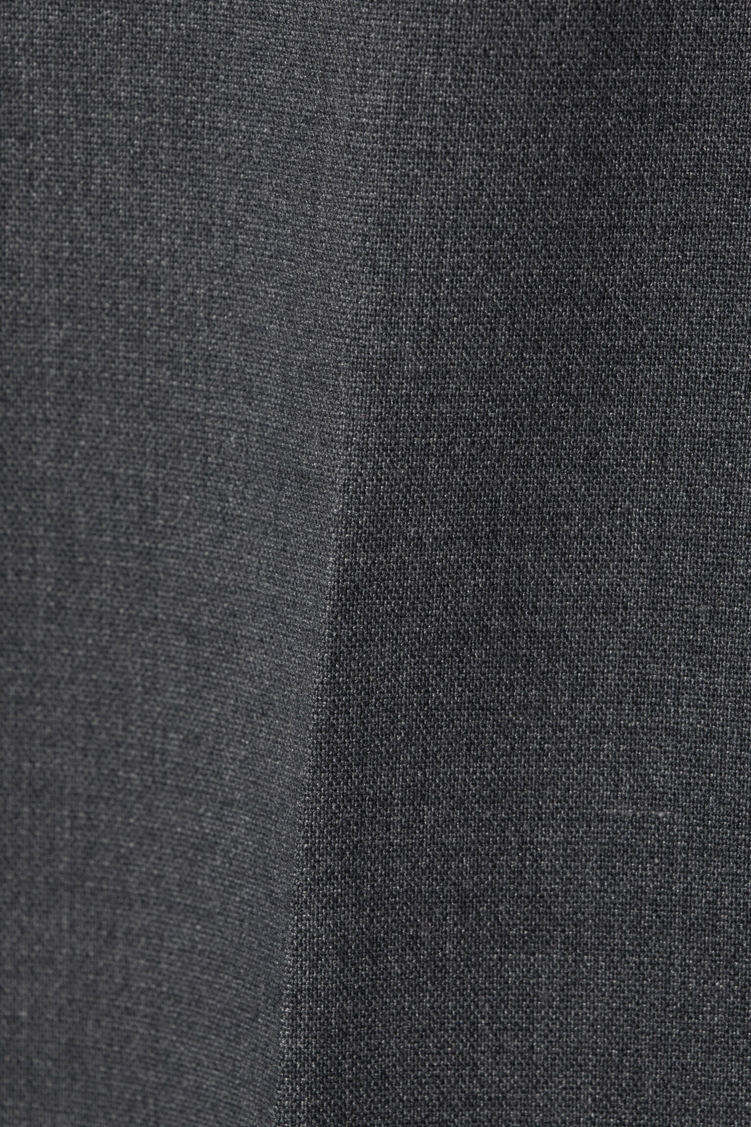 Mid Rise Flared Suiting Trousers - Dark Grey Melange/Black - 3