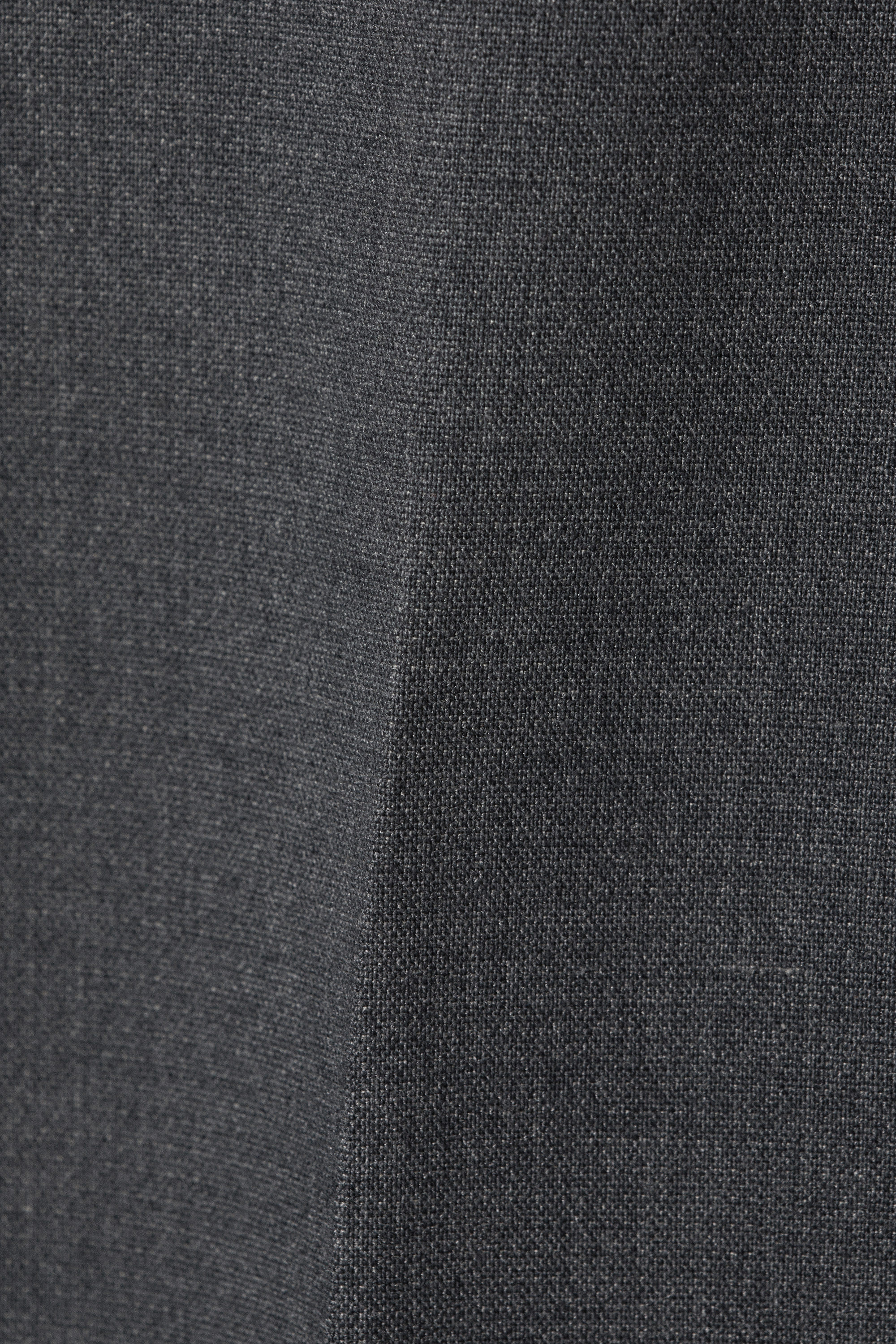 Dark Grey Melange - Mid Rise Flared Suiting Trousers - 5