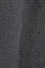 Gris foncé chiné - Pantalon de costume évasé taille mi-haute - 5