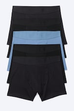 Mix aus Schwarz & Blau - Boxershorts 5er-Pack - 0