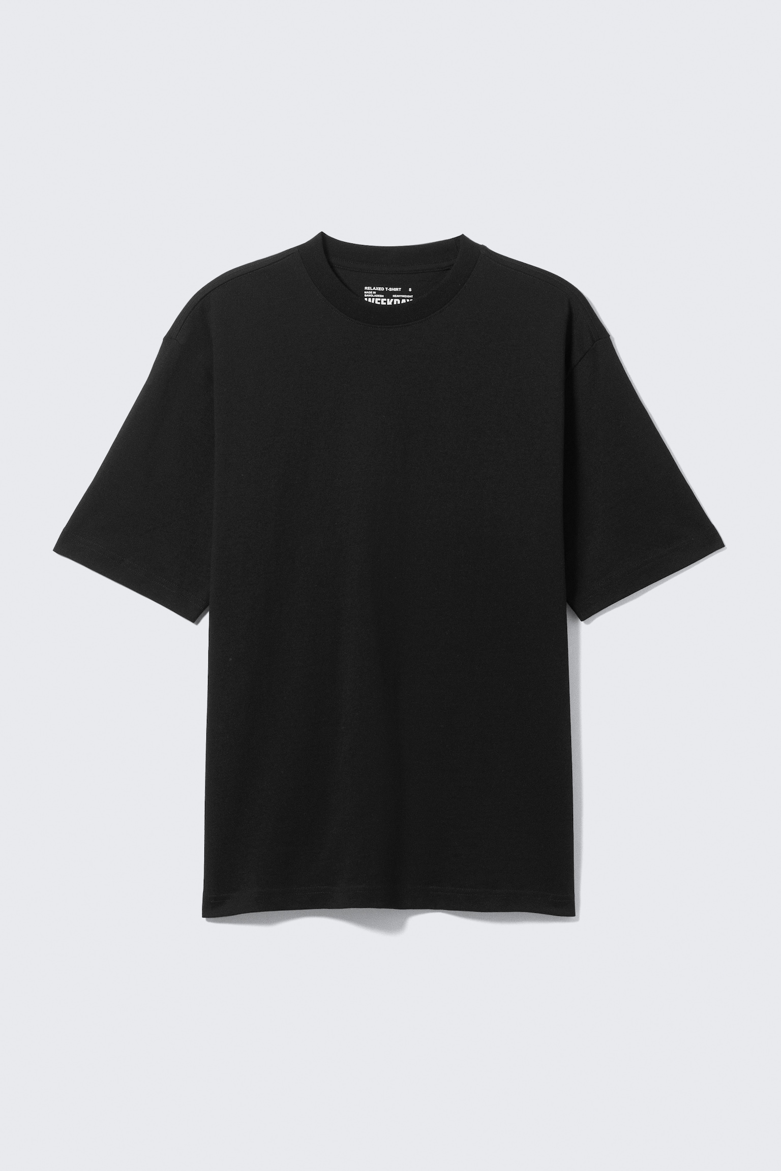 Kortärmad t-shirt med avslappnad passform i bomull - Svart/Marinblå/Vit/Ljusblå/Dimmig khakigrön/Gråmelerad - 2