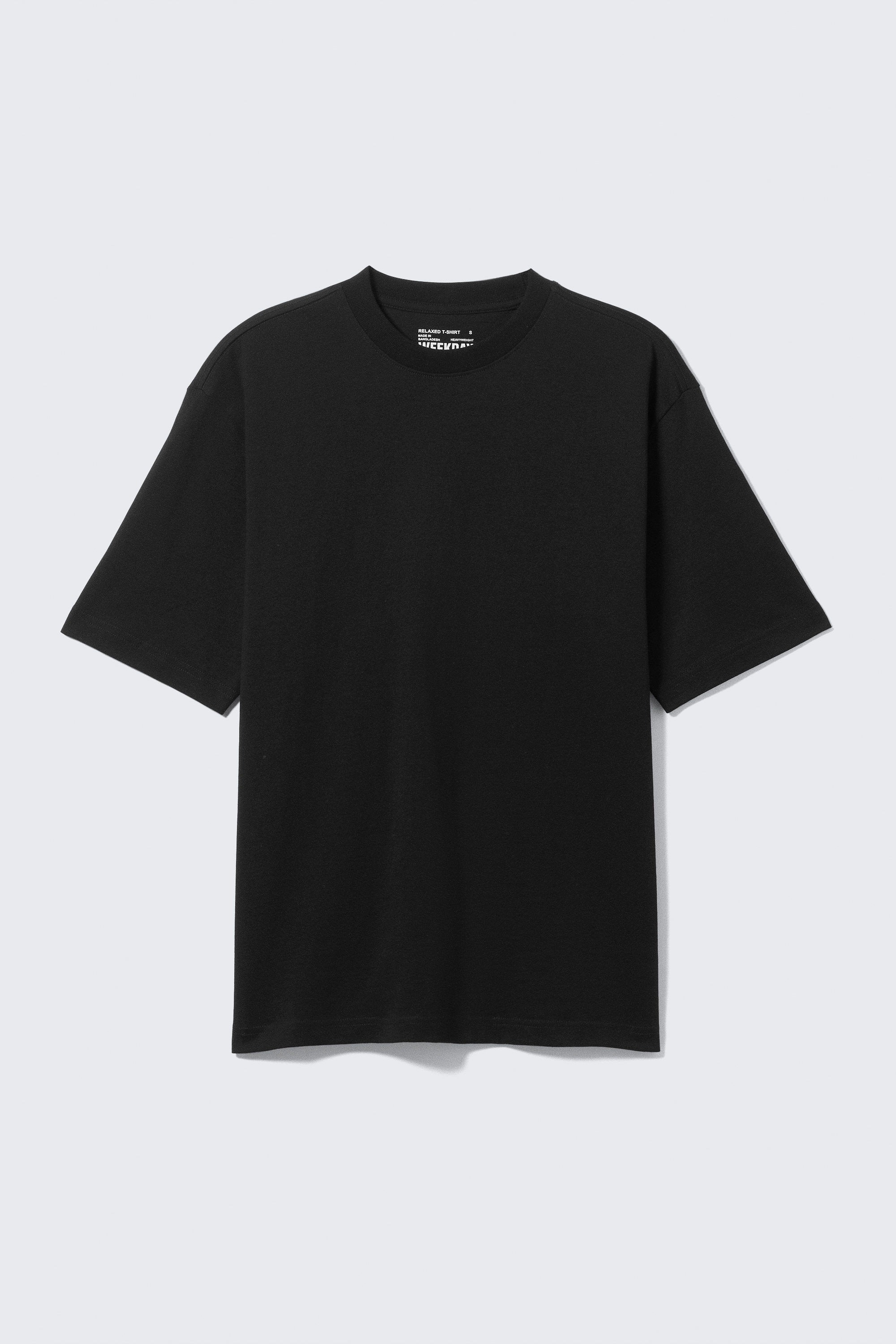 Black - Relaxed Fit Short-Sleeved Cotton T-shirt - 3