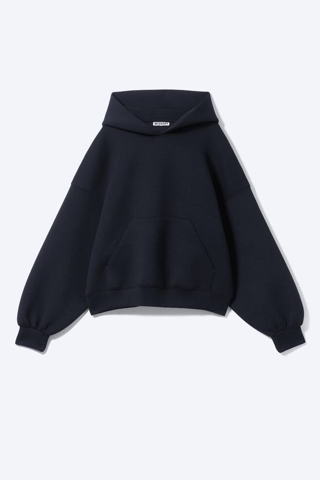 Scuba-Hoodie mit Oversize-Passform - Dunkelblau/Schwarz/Hellgrau - 1